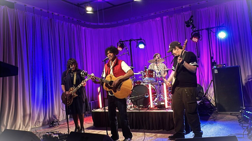 The Afterschools performing live at KPAO Studio in Omaha